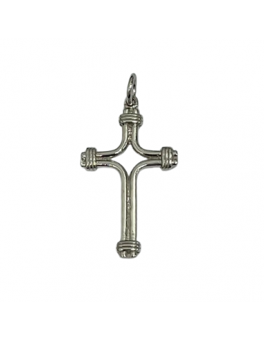 Colgante Unisex en forma de cruz plata de primera ley Hurjo