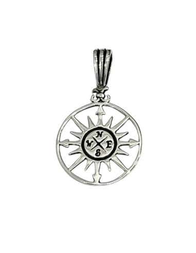 Colgante Rosa de los Vientos en plata de ley calada - Hurjo 0085001894