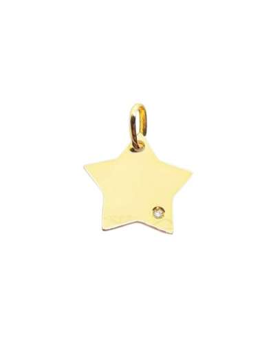 Colgante oro en forma de estrella (0.55 grms - 15x12)
