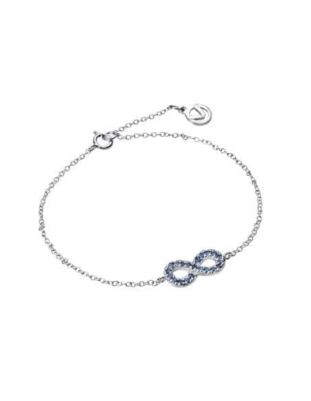 Pulsera de Plata con Símbolo Infinito y Circonitas Azules - Viceroy 5017P000-33