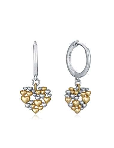 Pendientes para Mujer de Plata Aro Corazón Múltiple - Viceroy 13186E000-00