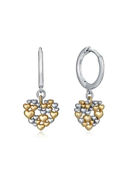 Pendientes para Mujer de Plata Aro Corazón Múltiple - Viceroy 13186E000-00