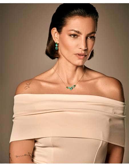 Pendientes para Mujer de plata Colgantes Azules y Verdes - Viceroy 13168E100-59