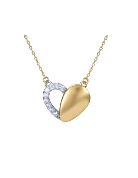 Collar para Mujer de Plata Corazón circonitas - Viceroy 13185C100-30
