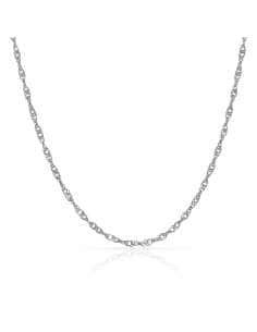 Cadena Singapur  Oro Blanco - Oro Blanco 18K