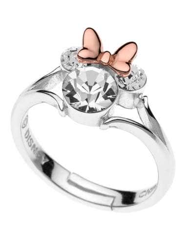 Anillo Disney Minnie Mouse con Cristales y Lazo en Oro Rosa - Disney RS00002TRWL-4.CS