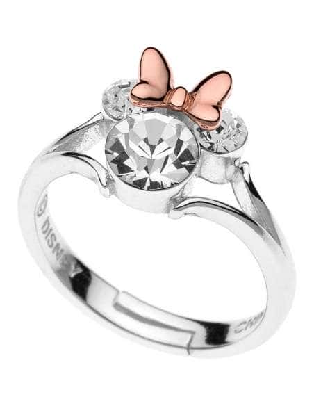 Anillo Disney Minnie Mouse con Cristales y Lazo en Oro Rosa - Disney RS00002TRWL-4.CS