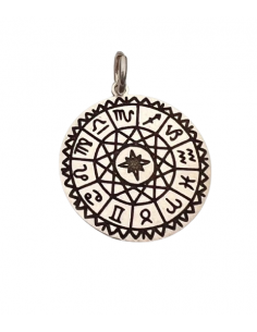 Colgante para Mujer Zodiaco Circular en Plata de Ley - Plata 925