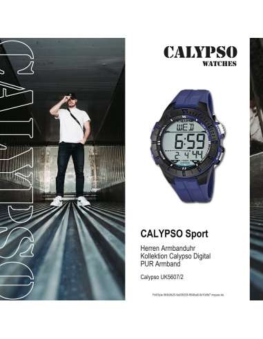 Reloj Calypso Hombre K5807/4 Digital Correa Caucho