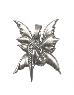 Colgante para Mujer de plata en forma de hada sentada - Plata 925