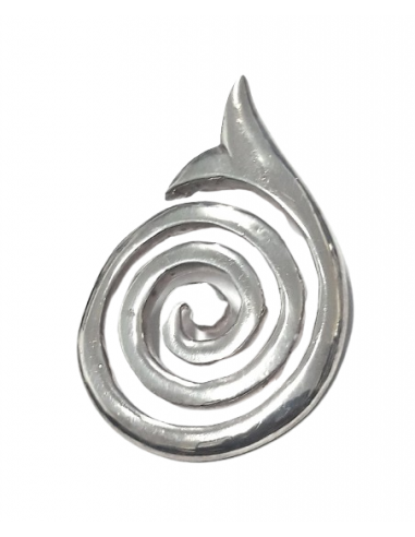 Colgante de plata con forma de espiral