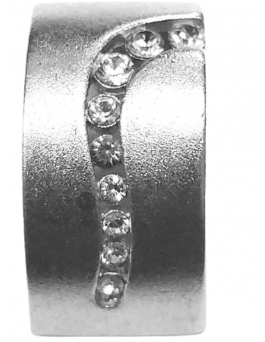 Colgante de plata de ley Rectangular con circonitas 20x10mm