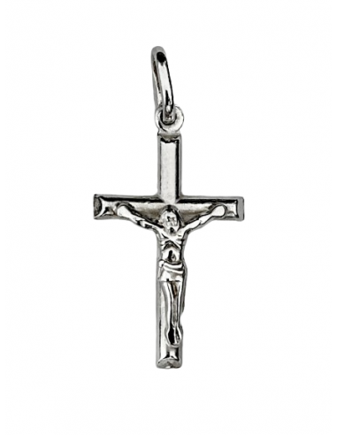 Colgante Cruz de plata con cristo realzado (1.70grms 15x26mm)