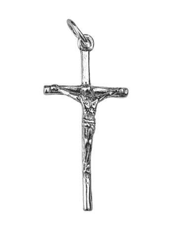 Colgante Cruz de plata Crucifijo de Plata de Ley con Cristo en Relieve – Plata 925