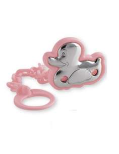 Pinza Infantil  Patito Rosa - Global Argenti 9001R