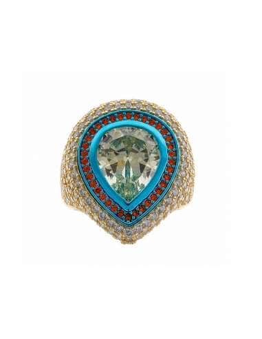 Anillo para Mujer de plata con Cristal Precioso y Circonitas - Salvatore 211S0184/14