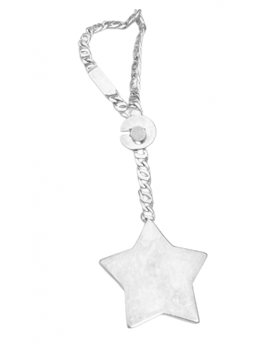 Llavero en plata con forma de Estrella (Personalizable)