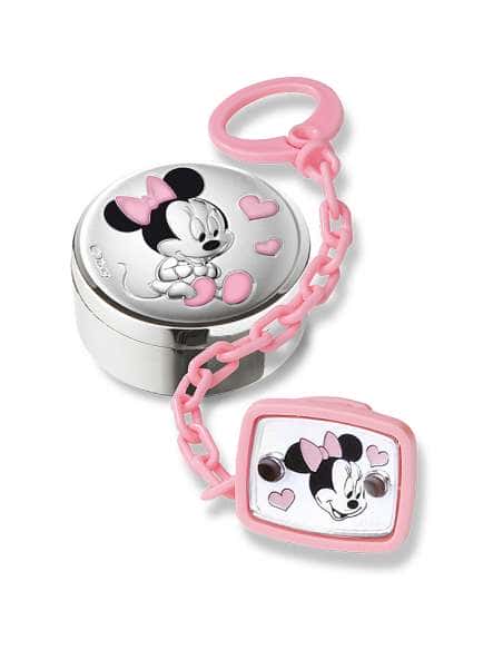 Pinza infantil  chupete y Caja para dientes Minnie Mouse -Disney D319 RA