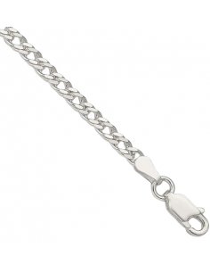 Cadena Unisex de plata doble eslabón - Plata 925