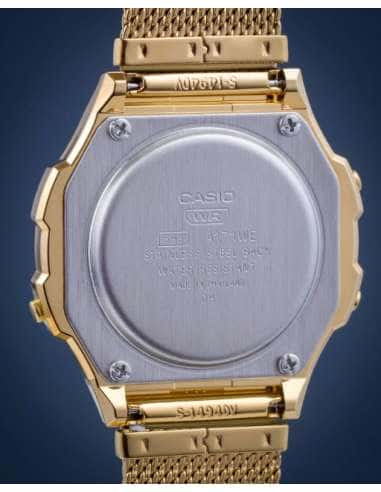 Reloj Unisex Dorado- Casio A171WEMG-9AEF