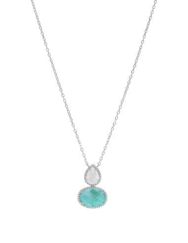 Collar para Mujer Lágrima color blanco y azul - Marea D03507/AM