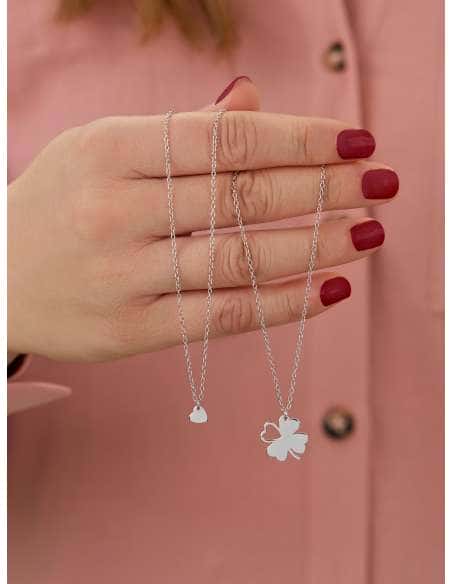 Collar para Mujer plata de 1 ley corazón - Marea D02607/AL