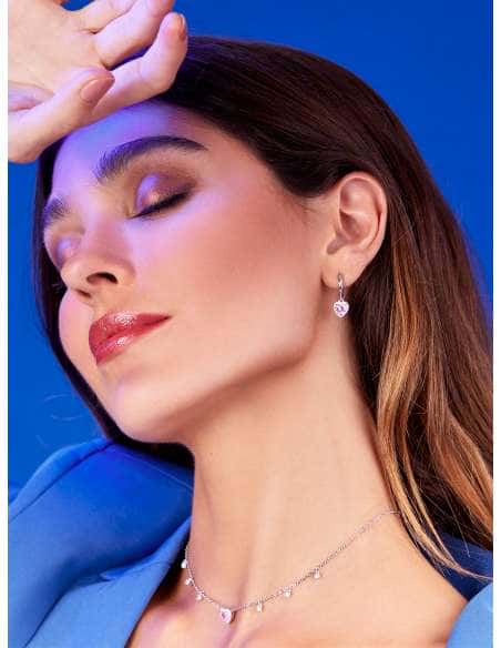 Collar para Mujer de Plata Corazón piedra rosa - Marea D03207/AM