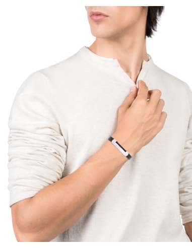 Pulsera para Hombre Esclava de Piel y Acero - Viceroy 75183P01010