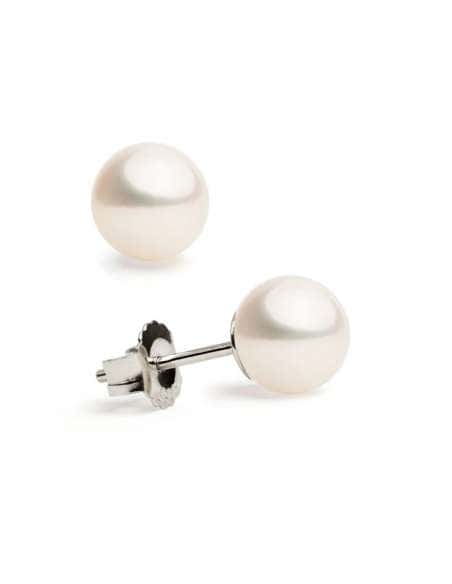 Pendientes para Mujer de plata con Perla (6mm) - Plata 925