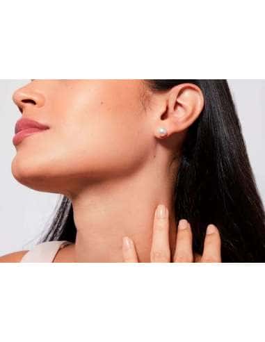 Pendientes para Mujer de plata con Perla (6mm) - Plata 925