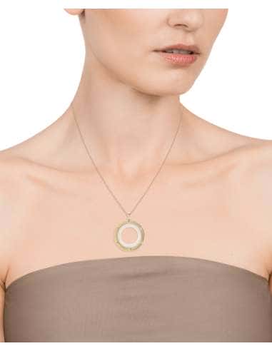 Collar para Mujer de Acero Aro Resina Blanca - Viceroy 15121C01012