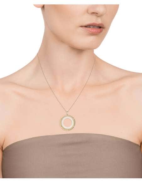 Collar para Mujer de Acero Aro Resina Blanca - Viceroy 15121C01012