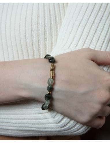 Pulsera para Mujer de Acero Dorado y Piedras Jaspe - Viceroy 15156P09016