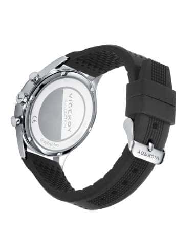 Reloj para Hombre Cronógrafo Deportivo con Esfera Negra y Correa de Silicona - Viceroy 471317-57