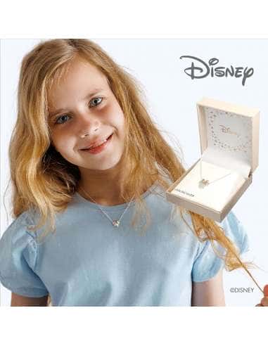 Collar Minnie Plata con Lazo Oro Rosa y Detalles Rosas - Disney AG0007C