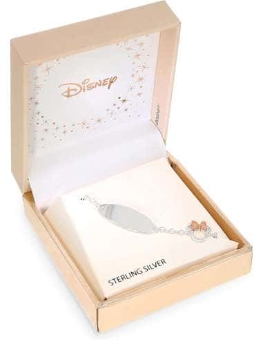 Pulsera esclava para Niña de Plata con Lazo Minnie en Oro Rosa - Disney AG0006B1