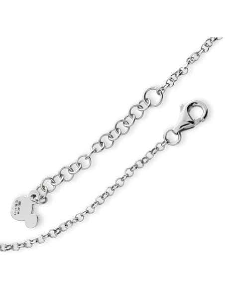 Pulsera esclava para Niña de Plata con Lazo Minnie en Oro Rosa - Disney AG0006B1