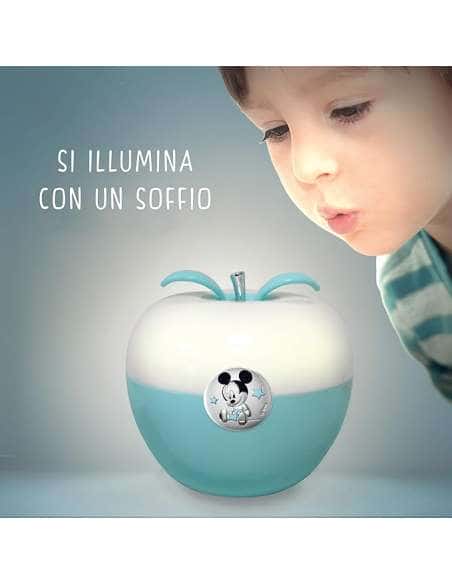 Luz Nocturna Infantil Manzana Mickey Mouse Celeste ,D326 C