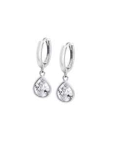 Pendientes para Mujer Aro Colgante Circonita en Plata de Ley -  Lotus LP3563-4/1