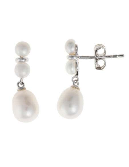 Pendientes para Mujer  Aro Pera en Plata con Baño de Oro - Salvatore 272A0014