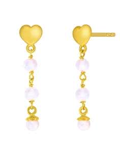 Pendientes para Mujer Pendientes Corazón Multiperla plata chapada en Oro - Marea D02901/AS