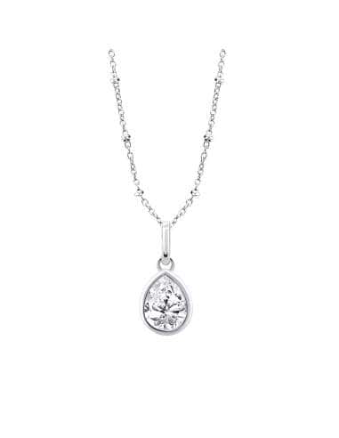 Collar para Mujer de Plata con circonita lagrima - Lotus LP3563-1/1