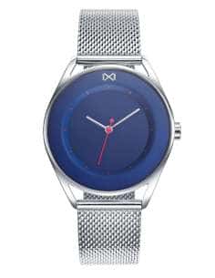 Reloj para Mujer Correa de Malla y Esfera  Azul y Rojo - Mark Maddox MM7109-36