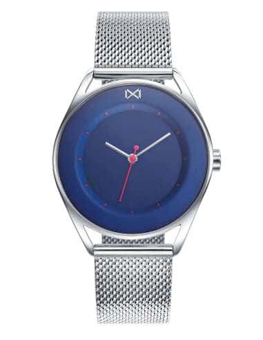Reloj para Mujer Correa de Malla y Esfera  Azul y Rojo - Mark Maddox MM7109-36