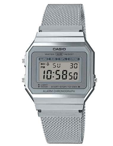 Reloj Unisex Vintage Gris- Casio A700WEM-7AEF