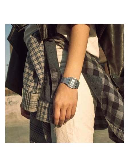 Reloj Unisex Vintage Gris- Casio A700WEM-7AEF