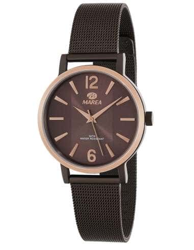 Reloj para Mujer  con Correa de Malla Marrón y Esfera Chocolate - Marea B36155/3