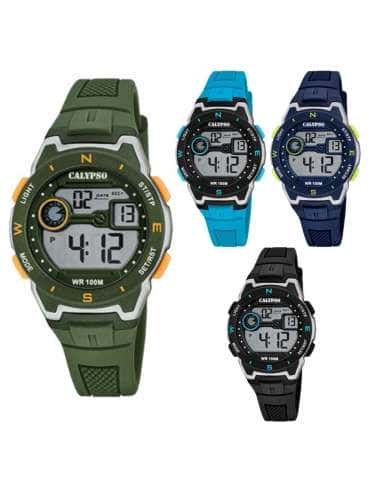 Reloj para Niño Digital caucho negro y azul - Calypso K5853/4