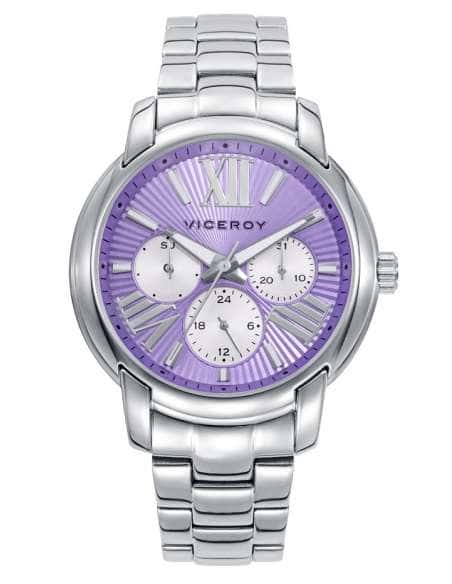 Reloj para Mujer de Acero con Esfera Lila y Multifunción - Viceroy 401268-93