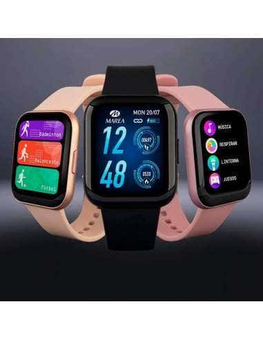 Reloj Unisex Smartwatch Correa Rosa y Pantalla Personalizable - Marea B57013/2
